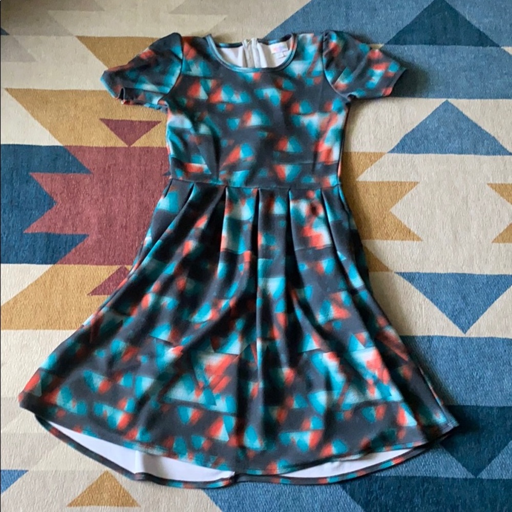 Stain glass print with pockets